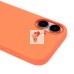 Чехол-накладка для Apple iPhone 16 (мандариновый) ORG Silicone Case SafeMag с анимацией