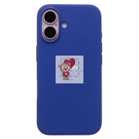 Чехол-накладка для Apple iPhone 16 (ультрамарин) ORG Silicone Case SafeMag с анимацией