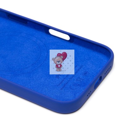 Чехол-накладка для Apple iPhone 16 (ультрамарин) ORG Silicone Case SafeMag с анимацией
