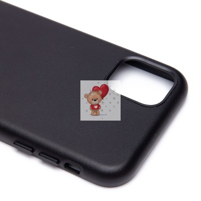 Чехол-накладка для Apple iPhone 11 (черный) ORG SM002 экокожа SafeMag