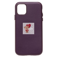 Чехол-накладка для Apple iPhone 11 (багровый) ORG SM002 экокожа SafeMag