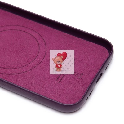 Чехол-накладка для Apple iPhone 11 (багровый) ORG SM002 экокожа SafeMag