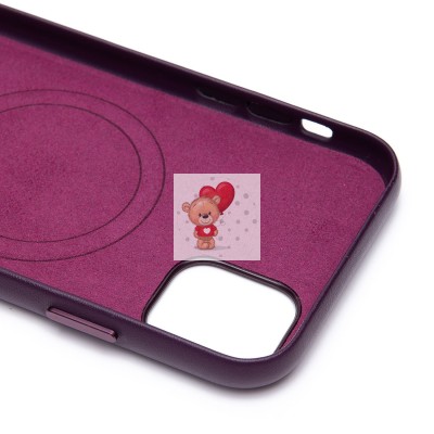 Чехол-накладка для Apple iPhone 11 (багровый) ORG SM002 экокожа SafeMag