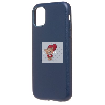 Чехол-накладка для Apple iPhone 11 (тихоокеанский синий) ORG SM002 экокожа SafeMag