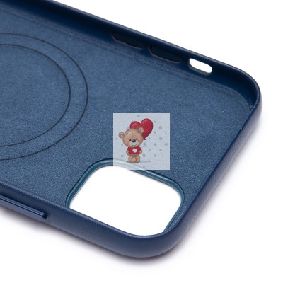 Чехол-накладка для Apple iPhone 11 (тихоокеанский синий) ORG SM002 экокожа SafeMag