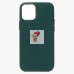 Чехол-накладка для Apple iPhone 12/iPhone 12 Pro (темно-зеленый) ORG SM002 экокожа SafeMag