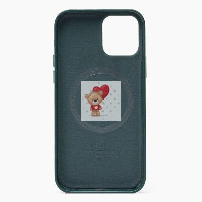 Чехол-накладка для Apple iPhone 12/iPhone 12 Pro (темно-зеленый) ORG SM002 экокожа SafeMag Чехол-накладка для Apple iPhone 12/iPhone 12 Pro (темно-зеленый) ORG SM002 экокожа SafeMag