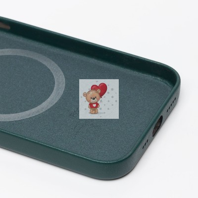 Чехол-накладка для Apple iPhone 12/iPhone 12 Pro (темно-зеленый) ORG SM002 экокожа SafeMag Чехол-накладка для Apple iPhone 12/iPhone 12 Pro (темно-зеленый) ORG SM002 экокожа SafeMag