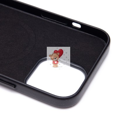 Чехол-накладка для Apple iPhone 13 Pro Max (черный) ORG SM002 экокожа SafeMag