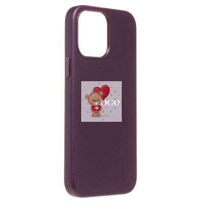 Чехол-накладка для Apple iPhone 13 Pro Max (багровый) ORG SM002 экокожа SafeMag