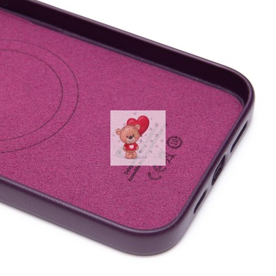 Чехол-накладка для Apple iPhone 13 Pro Max (багровый) ORG SM002 экокожа SafeMag