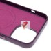 Чехол-накладка для Apple iPhone 13 Pro Max (багровый) ORG SM002 экокожа SafeMag