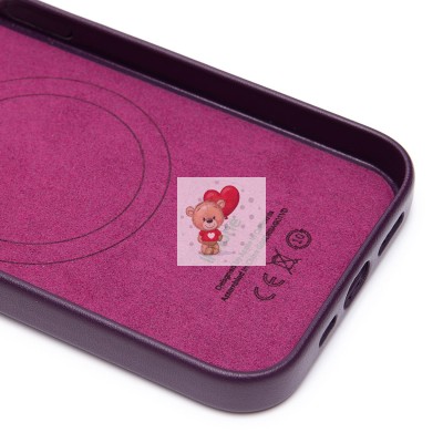 Чехол-накладка для Apple iPhone 13 Pro (багровый) ORG SM002 экокожа SafeMag