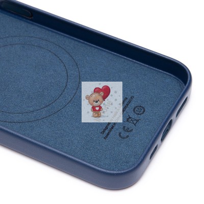 Чехол-накладка для Apple iPhone 13 Pro (тихоокеанский синий) ORG SM002 экокожа SafeMag