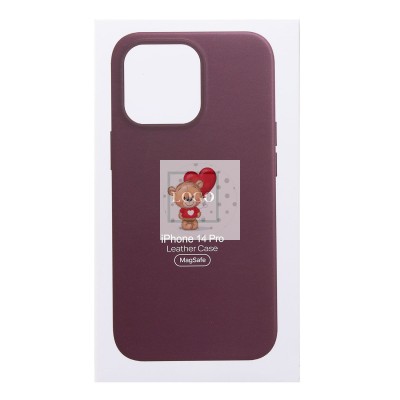 Чехол-накладка для Apple iPhone 14 Pro (багровый) ORG SM002 экокожа SafeMag Чехол-накладка для Apple iPhone 14 Pro (багровый) ORG SM002 экокожа SafeMag