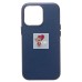 Чехол-накладка для Apple iPhone 14 Pro (тихоокеанский синий) ORG SM002 экокожа SafeMag