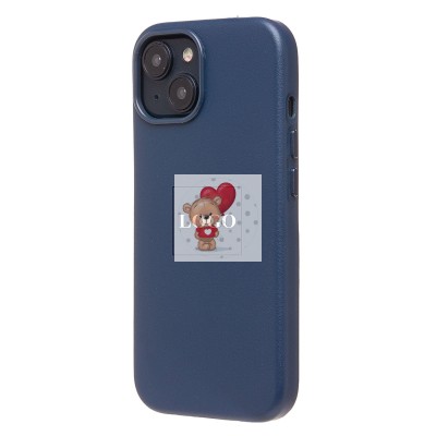 Чехол-накладка для Apple iPhone 14 (тихоокеанский синий) ORG SM002 экокожа SafeMag