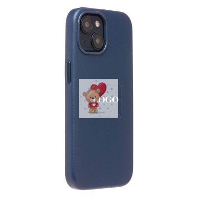 Чехол-накладка для Apple iPhone 14 (тихоокеанский синий) ORG SM002 экокожа SafeMag