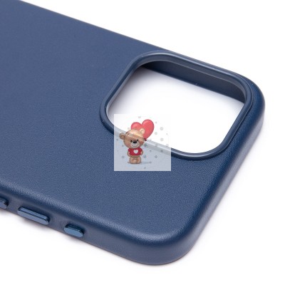 Чехол-накладка для Apple iPhone 15 Pro Max (тихоокеанский синий) ORG SM002 экокожа SafeMag