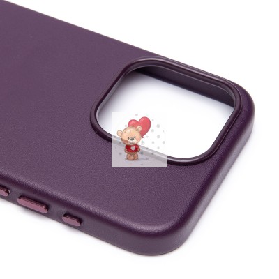 Чехол-накладка для Apple iPhone 15 Pro (багровый) ORG SM002 экокожа SafeMag