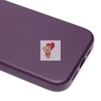 Чехол-накладка для Apple iPhone 15 Pro (багровый) ORG SM002 экокожа SafeMag