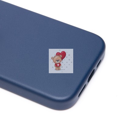 Чехол-накладка для Apple iPhone 15 Pro (тихоокеанский синий) ORG SM002 экокожа SafeMag