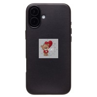 Чехол-накладка для Apple iPhone 16 Plus (черный) ORG SM002 экокожа SafeMag