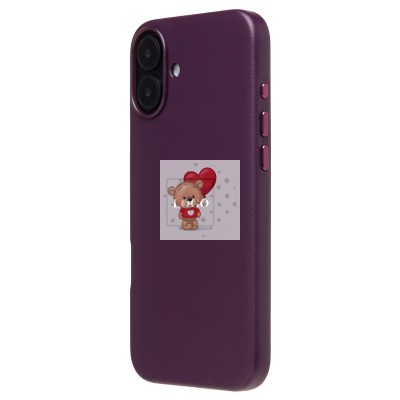 Чехол-накладка для Apple iPhone 16 Plus (багровый) ORG SM002 экокожа SafeMag