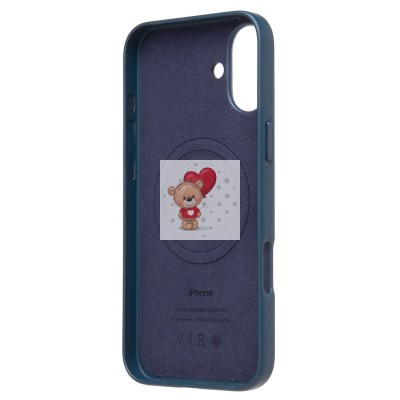 Чехол-накладка для Apple iPhone 16 Plus (тихоокеанский синий) ORG SM002 экокожа SafeMag Чехол-накладка для Apple iPhone 16 Plus (тихоокеанский синий) ORG SM002 экокожа SafeMag