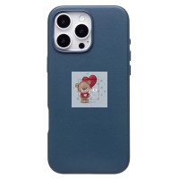 Чехол-накладка для Apple iPhone 16 Pro Max (тихоокеанский синий) ORG SM002 экокожа SafeMag