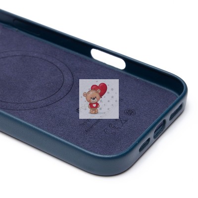 Чехол-накладка для Apple iPhone 16 Pro Max (тихоокеанский синий) ORG SM002 экокожа SafeMag