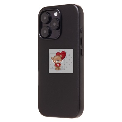 Чехол-накладка для Apple iPhone 16 Pro (черный) ORG SM002 экокожа SafeMag