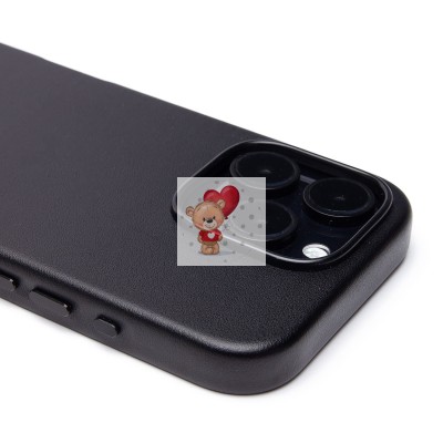 Чехол-накладка для Apple iPhone 16 Pro (черный) ORG SM002 экокожа SafeMag