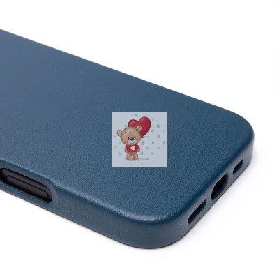 Чехол-накладка для Apple iPhone 16 Pro (тихоокеанский синий) ORG SM002 экокожа SafeMag