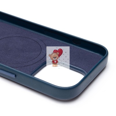 Чехол-накладка для Apple iPhone 16 Pro (тихоокеанский синий) ORG SM002 экокожа SafeMag