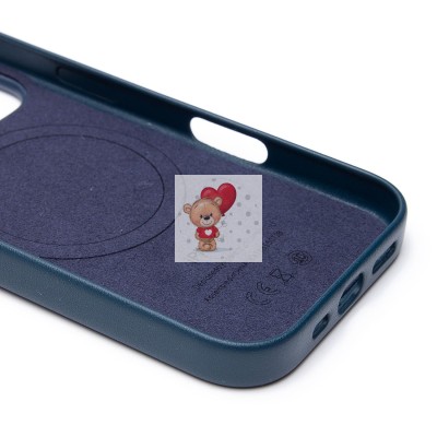 Чехол-накладка для Apple iPhone 16 Pro (тихоокеанский синий) ORG SM002 экокожа SafeMag