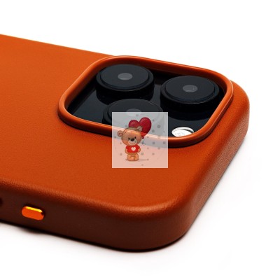 Чехол-накладка для Apple iPhone 16 Pro (серо-коричневый) ORG SM002 экокожа SafeMag Чехол-накладка для Apple iPhone 16 Pro (серо-коричневый) ORG SM002 экокожа SafeMag