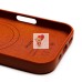 Чехол-накладка для Apple iPhone 16 Pro (серо-коричневый) ORG SM002 экокожа SafeMag Чехол-накладка для Apple iPhone 16 Pro (серо-коричневый) ORG SM002 экокожа SafeMag