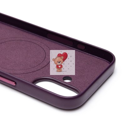 Чехол-накладка для Apple iPhone 16 (багровый) ORG SM002 экокожа SafeMag Чехол-накладка для Apple iPhone 16 (багровый) ORG SM002 экокожа SafeMag