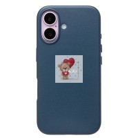 Чехол-накладка для Apple iPhone 16 (тихоокеанский синий) ORG SM002 экокожа SafeMag