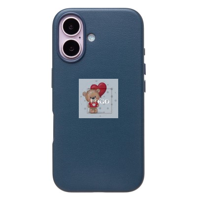 Чехол-накладка для Apple iPhone 16 (тихоокеанский синий) ORG SM002 экокожа SafeMag Чехол-накладка для Apple iPhone 16 (тихоокеанский синий) ORG SM002 экокожа SafeMag