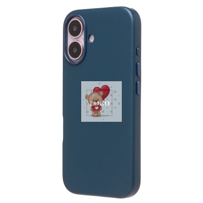 Чехол-накладка для Apple iPhone 16 (тихоокеанский синий) ORG SM002 экокожа SafeMag