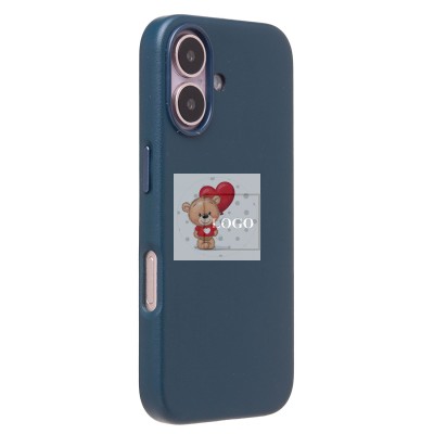 Чехол-накладка для Apple iPhone 16 (тихоокеанский синий) ORG SM002 экокожа SafeMag