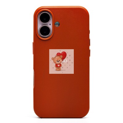 Чехол-накладка для Apple iPhone 16 (серо-коричневый) ORG SM002 экокожа SafeMag Чехол-накладка для Apple iPhone 16 (серо-коричневый) ORG SM002 экокожа SafeMag