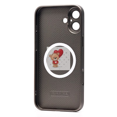 Чехол-накладка для Apple iPhone 16 Plus (титановый) ORG SM021 SafeMag