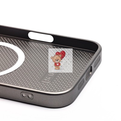 Чехол-накладка для Apple iPhone 16 Plus (титановый) ORG SM021 SafeMag