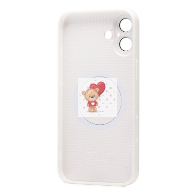 Чехол-накладка для Apple iPhone 16 Plus (белый) ORG SM021 SafeMag