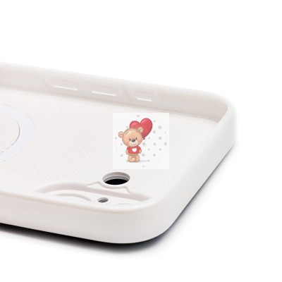 Чехол-накладка для Apple iPhone 16 Plus (белый) ORG SM021 SafeMag