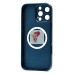 Чехол-накладка для Apple iPhone 16 Pro Max (синий) ORG SM021 SafeMag