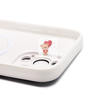 Чехол-накладка для Apple iPhone 16 Pro Max (белый) ORG SM021 SafeMag